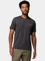Columbia Parsons Point  Short Sleeve Logo Tee férfi rövid ujjú sport póló fekete színben 1
