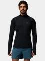 Columbia Stealth Spring Long Sleeve Half Zip Tee férfi hosszú ujjú sport póló fekete színben 1