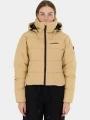 Fundango Amber Cropped Jacket női steppelt átmeneti kabát sárga színben 1