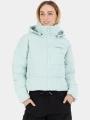 Fundango Amber Cropped Jacket női steppelt átmeneti kabát zöld színben 1
