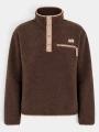 Fundango Pacha Fleece Jacket női polár pulóver barna színben 1