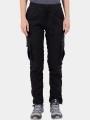 Fundango Finley Cargo Pants női túranadrág fekete színben 1