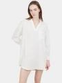 Fundango Athene Cover-up női hosszú ujjú ing fehér színben 1