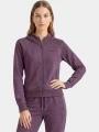 Fundango Coreline Full-Zip Sweater női kapucnis pulóver lila színben 1