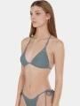 Fundango Innisfil Triangle Jacquard Top női bikini felső zöld színben 1