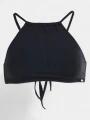 Fundango Hogg High Neck Top női bikini felső fekete színben 1