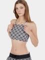 Fundango Hogg High Neck Top női bikini felső fekete színben 1