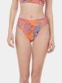 Fundango Sahara Mid Waist Full Bottom női bikini alsó rózsaszín színben 1