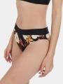 Fundango Sahara Mid Waist Full Bottom női bikini alsó fekete színben 1