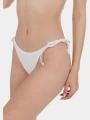 Fundango Innisfil II Tie-side Jacquard Bottom női bikini alsó fehér színben 1