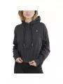 Fundango Draug Crop Hoodie női kapucnis pulóver szürke színben 1