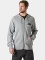 Helly Hansen Hh Logo Full Zip Hoodie 2.0 férfi kapucnis pulóver szürke színben 1
