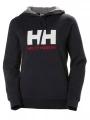 Helly Hansen W Hh Logo Hoodie női kapucnis pulóver sötétkék színben 1