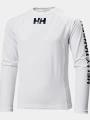 Helly Hansen Jr Waterwear Rashguard hosszú ujjú lycra fehér színben 1