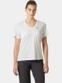 Helly Hansen W Salt Breeze V-Neck női rövid ujjú sport póló fehér színben 1