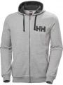 Helly Hansen Hh Logo Full Zip Hoodie férfi kapucnis pulóver szürke színben 1
