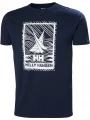 Helly Hansen Shoreline T-Shirt 2.0 férfi rövid ujjú póló sötétkék színben 1