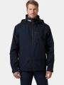 Helly Hansen Crew Hooded Midlayer Jacket 2 férfi vitorlás kabát sötétkék színben 1