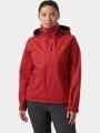 Helly Hansen W Crew Hooded Jacket 2.0 női vitorlás kabát piros színben 1
