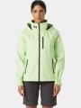 Helly Hansen W Crew Hooded Jacket 2.0 női vitorlás kabát zöld színben 1