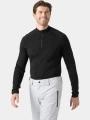 Helly Hansen Lifa Merino Knitevo 1/2 Zip férfi aláöltöző felső fekete színben 1
