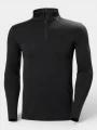 Helly Hansen Lifa Merino Midweight 1/2 Zip férfi aláöltöző felső fekete színben 1