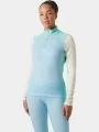Helly Hansen W Lifa Merino Midw 1/2 Zip női aláöltöző felső világoskék színben 1