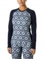 Helly Hansen W Lifa Merino Midw Gra Crew női aláöltöző felső sötétkék színben 1