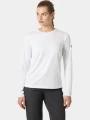 Helly Hansen W Hh Tech Crew Ls női hosszú ujjú sport póló fehér színben 1