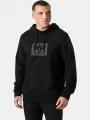 Helly Hansen Hh Box Hoodie férfi kapucnis pulóver fekete színben 1