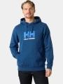 Helly Hansen Hh Logo Hoodie férfi kapucnis pulóver kék színben 1