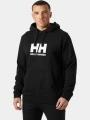 Helly Hansen Hh Logo Hoodie férfi kapucnis pulóver fekete színben 1
