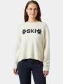 Helly Hansen W Bliss Ski Knit Sweater női kötött pulóver homok színben 1