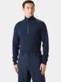 Helly Hansen Afton Knitted 1/2 Zip férfi kötött pulóver sötétkék színben 1