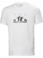 Helly Hansen Nord Graphic T-Shirt férfi rövid ujjú sport póló fehér színben 1