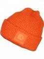Fundango Elion Beanie kötött sapka narancssárga színben 1