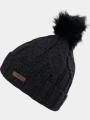 Fundango Renna Beanie női bojtos sapka fekete színben 1
