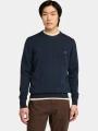 Timberland Cotton Yd Sweater férfi pulóver sötétkék színben 1