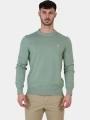 Timberland Cotton YD Sweater férfi pulóver zöld színben 1