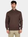 Timberland Cotton Yd 1/4 Zip Sweater férfi pulóver barna színben 1