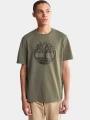 Timberland Tree Logo Short Sleeve Tee férfi rövid ujjú póló zöld színben 1