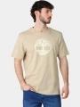Timberland Tree Logo Short Sleeve Tee férfi rövid ujjú póló homok színben 1
