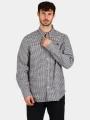 Timberland Stretch Poplin Gingham Shirt férfi hosszú ujjú ing barna színben 1