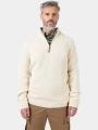 Timberland Textured 1/4 Zip Swetaer férfi kötött pulóver homok színben 1