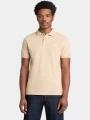 Timberland Pique Short Sleeve Polo férfi galléros póló homok színben 1