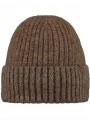 Barts Wyon Beanie férfi kötött sapka barna színben 1