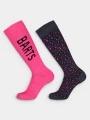 Barts Basic Skisock 2 Pack Print sízokni magenta színben 1
