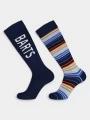 Barts Basic Skisock 2 Pack Stripe sízokni sötétkék színben 1