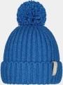 Barts Joansy Beanie női bojtos sapka kék színben 1