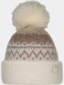 Barts Woodstar Beanie női bojtos sapka homok színben 1